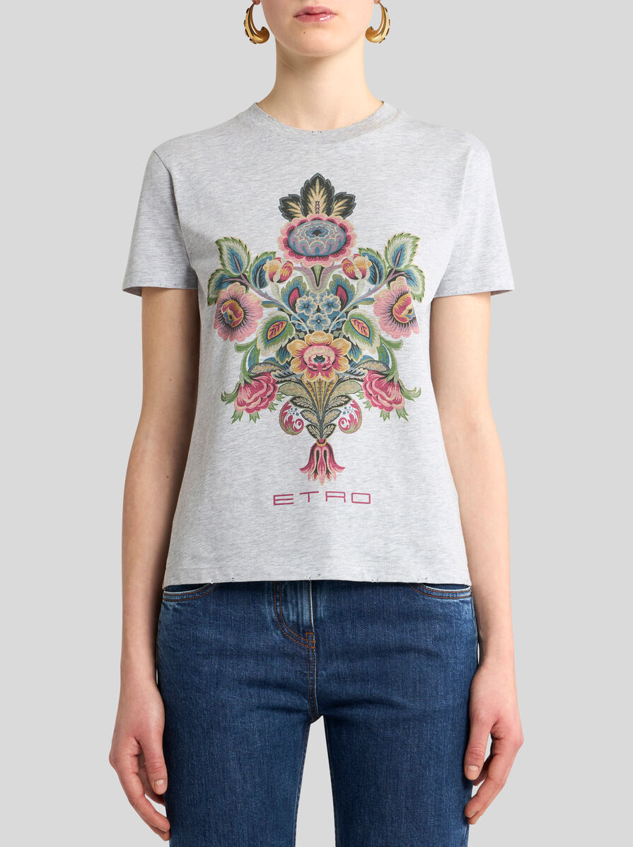 【ETRO】エンジニアード プリント コットン Tシャツ エンジニアードプリント コットン Tシャツ | エトロ
