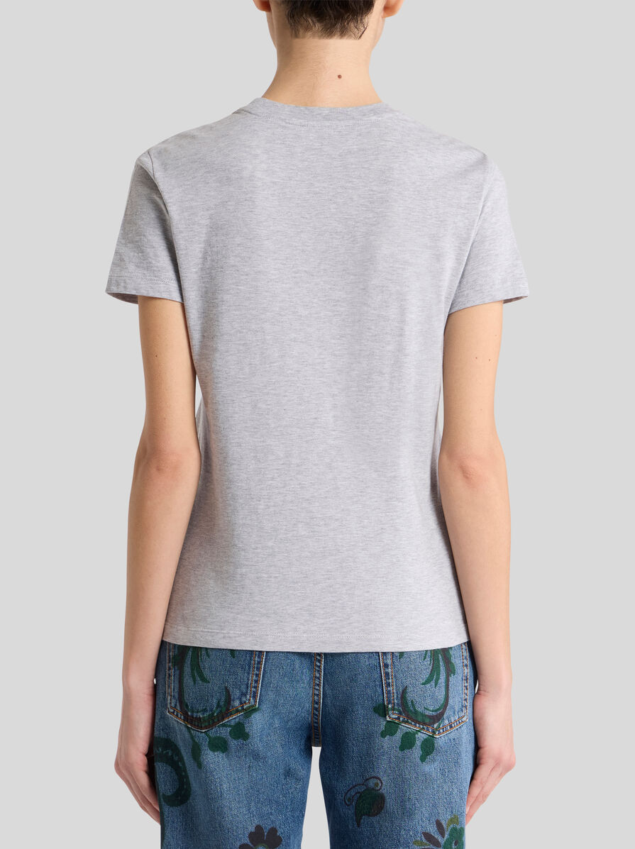 COTTON T-SHIRT WITH PRINT AND LOGO | Sweatshirts And T