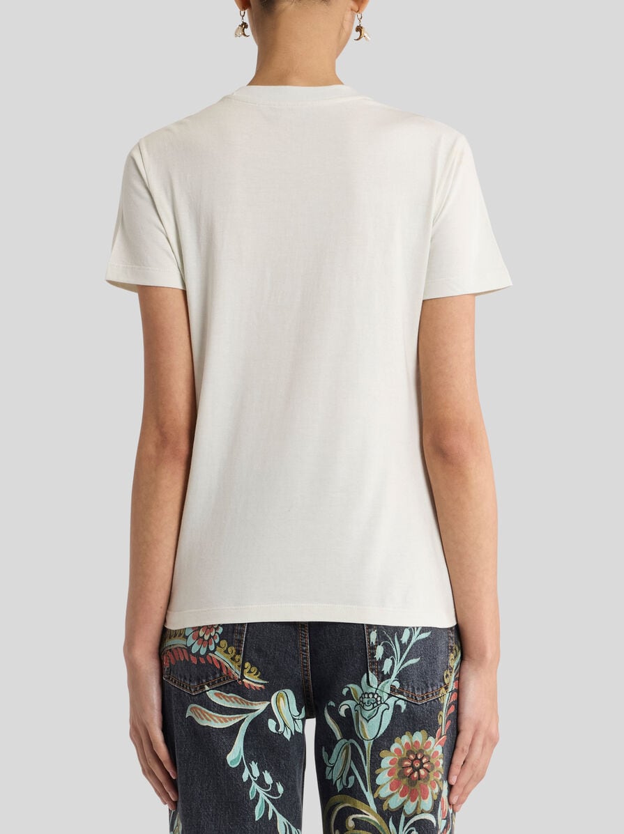 【送料&関税込】Etro Embroidery T-shirt T-SHIRT WITH EMBROIDERY | T-shirt and Sweatshirts | ETRO