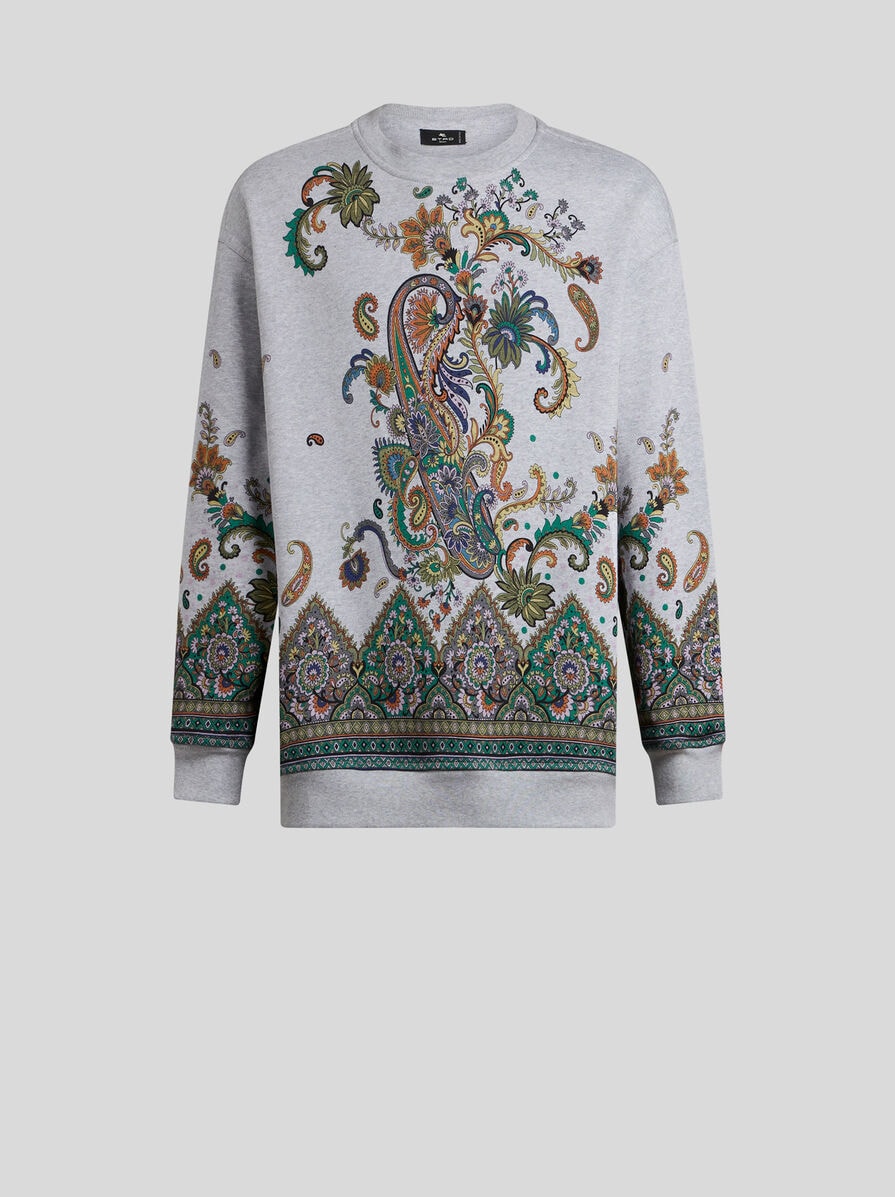 【国内発送】ETRO コットン スウェットシャツ フローラル コットン スウェットシャツ | エトロ