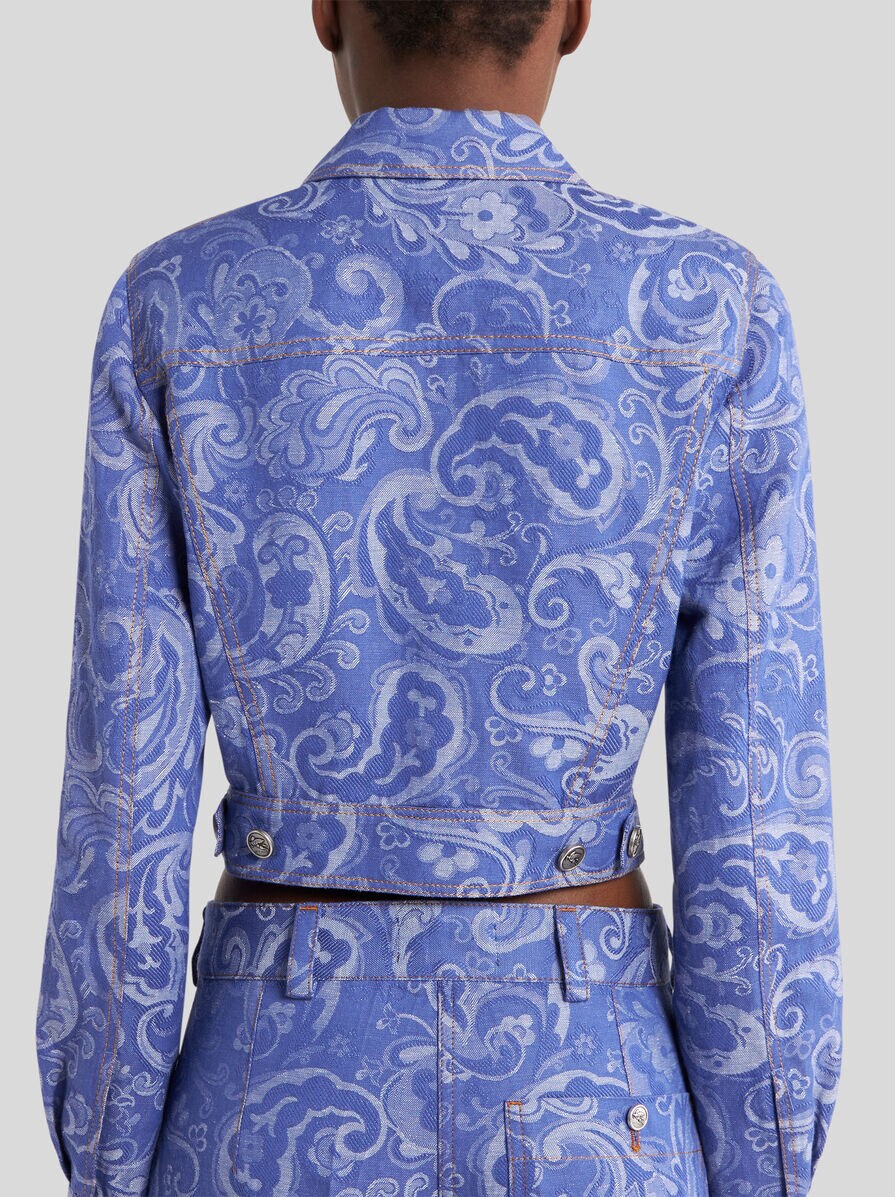 【ETRO】デニム ジャカード ジャケット ジャカード デニム ジャケット | エトロ