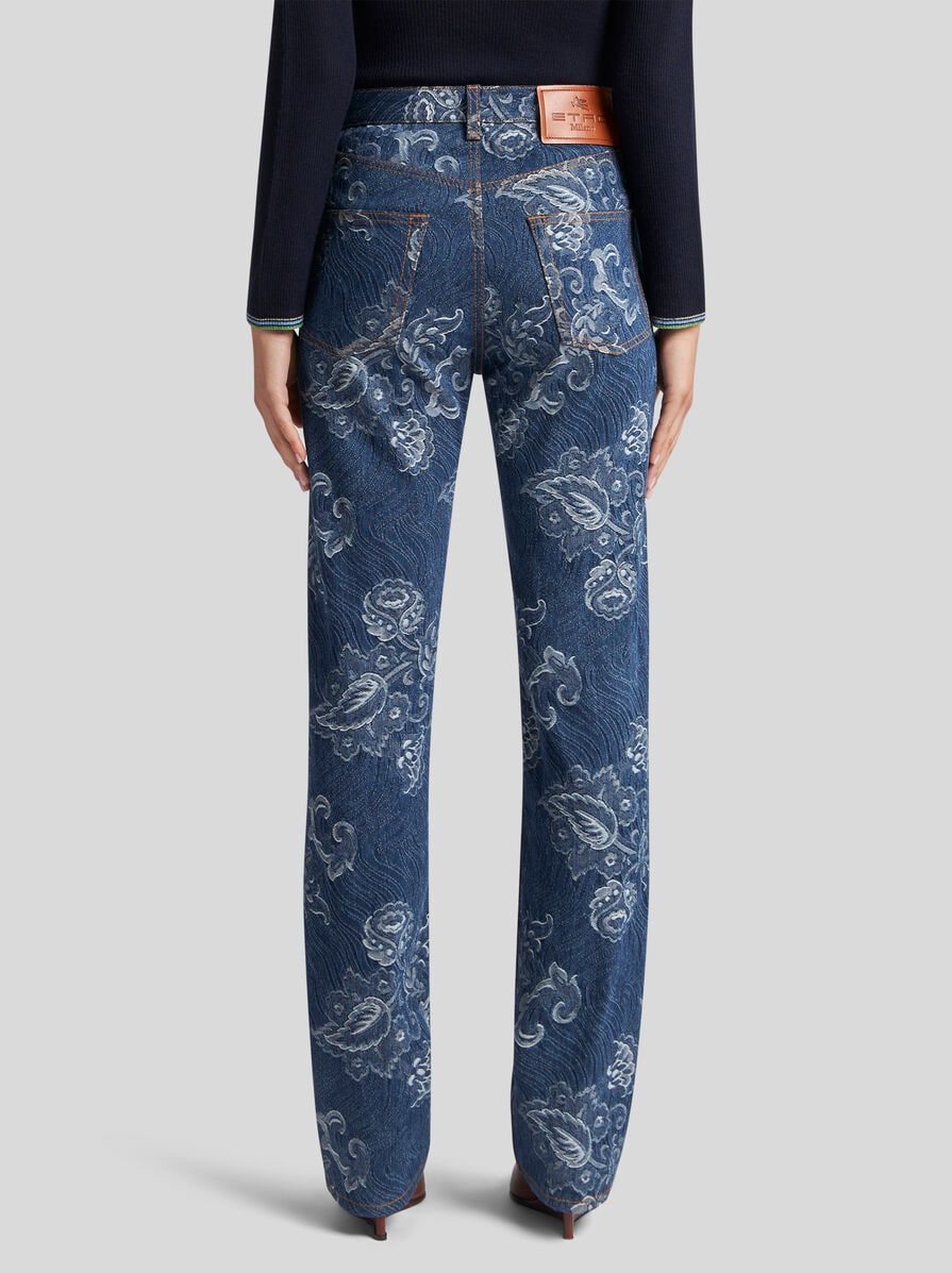 REGULAR-FIT JACQUARD JEANS | Denim | ETRO