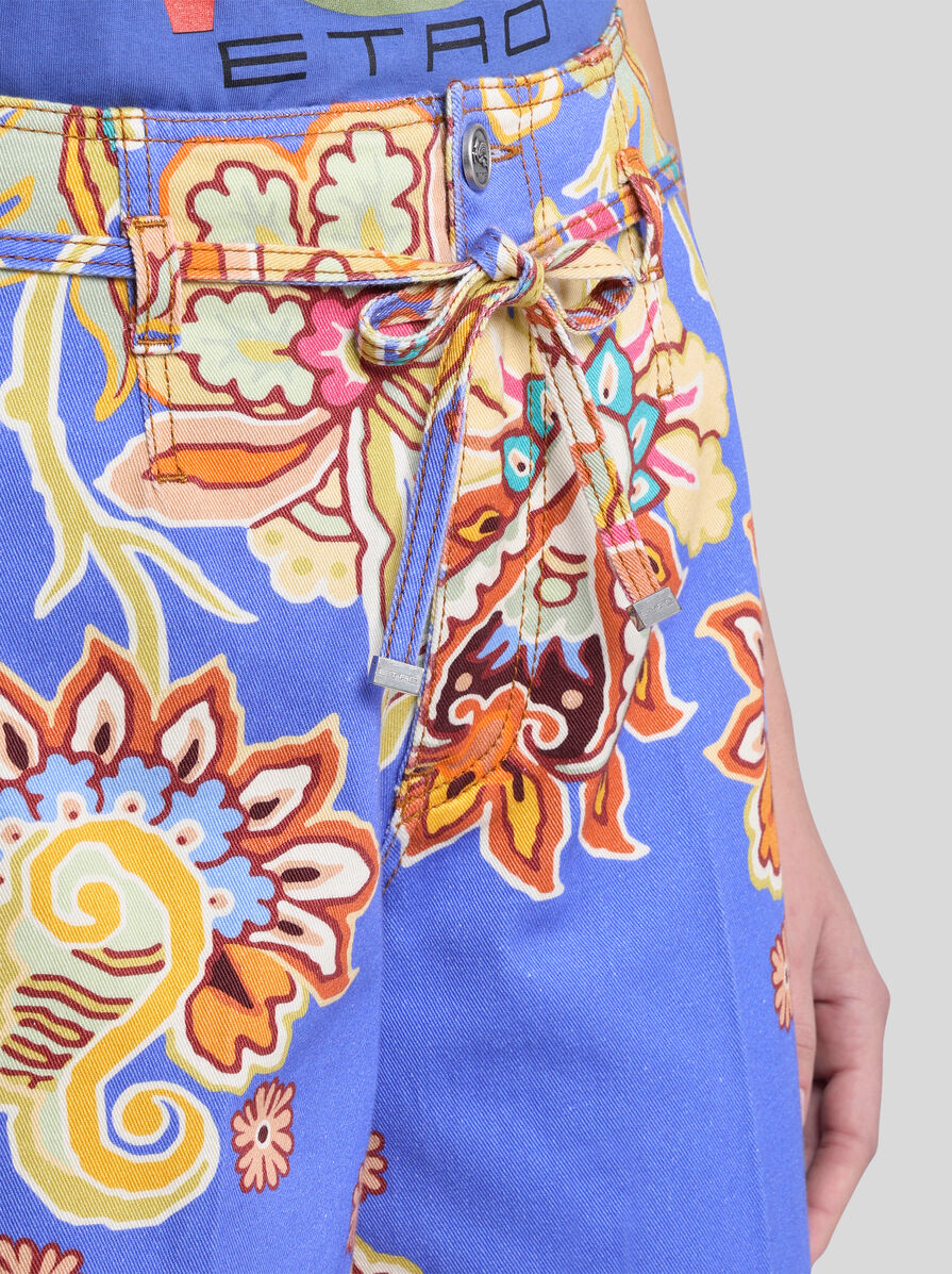 デニム・ジーパン ETRO CULOTTE JEANS CULOTTE JEANS WITH BELT | Denim | ETRO