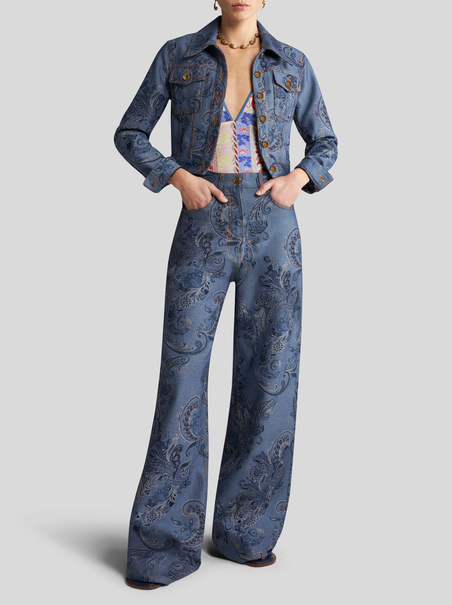 デニム・ジーパン Etro Baggy Jacquard Jeans BAGGY JACQUARD JEANS | Denim | ETRO