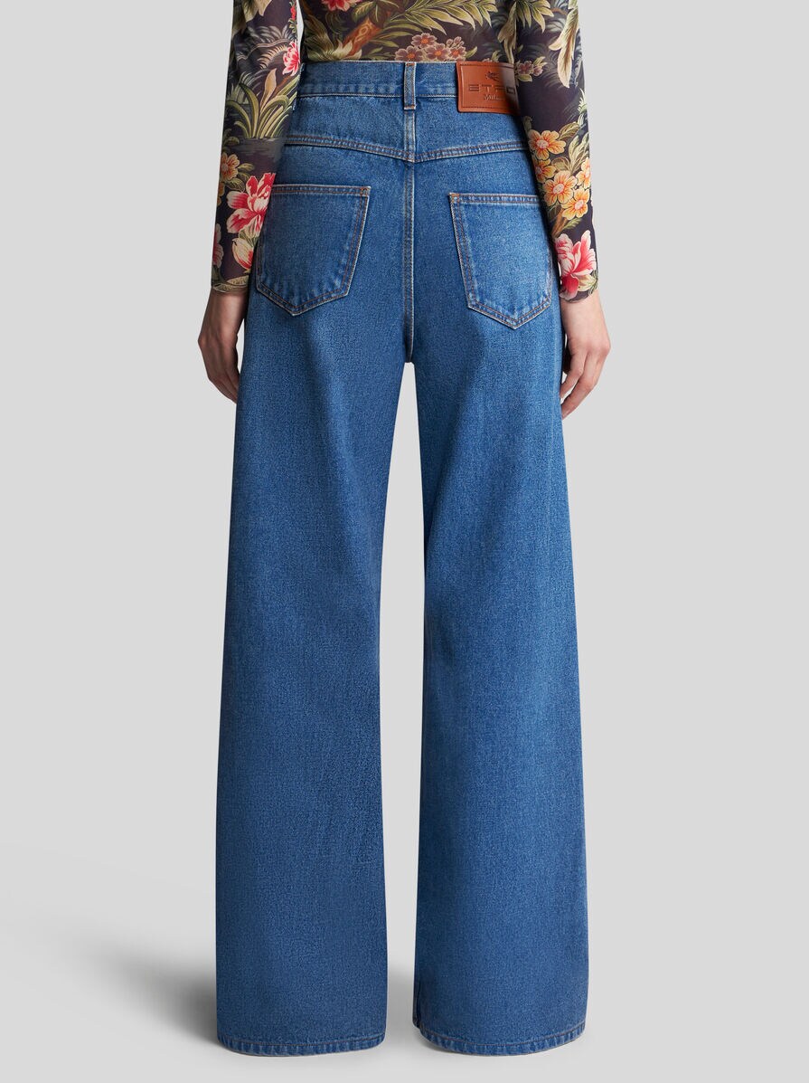 ETRO ストレッチハキフィットシンス WRNB0013AD239 S9000 ストレッチ コットン バギージーンズ | エトロ