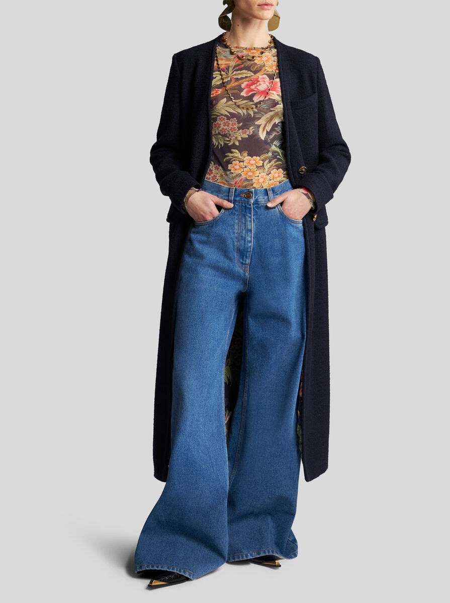 ETRO ストレッチハキフィットシンス WRNB0013AD239 S9000 ストレッチ コットン バギージーンズ | エトロ