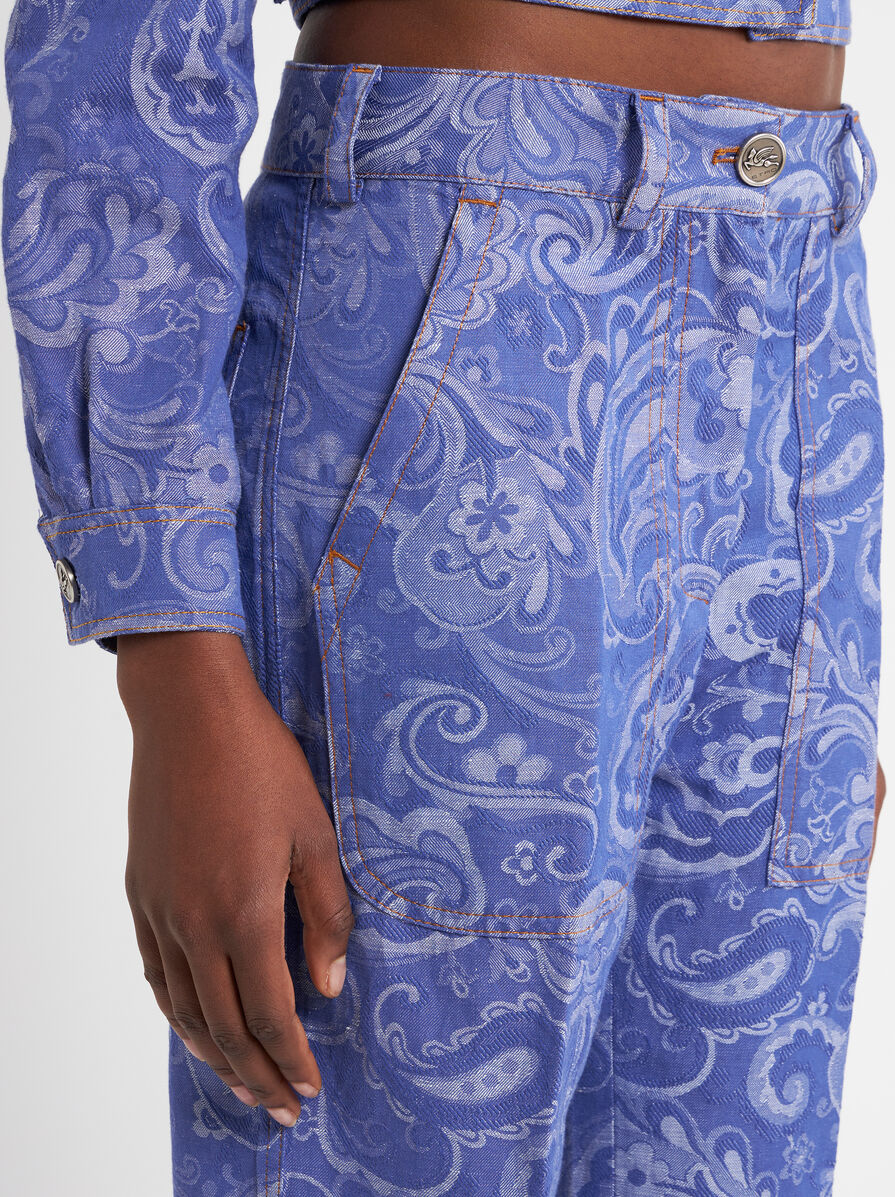 【ETRO】ジャカード フレア ジーンズ ジャカード フレアジーンズ | エトロ