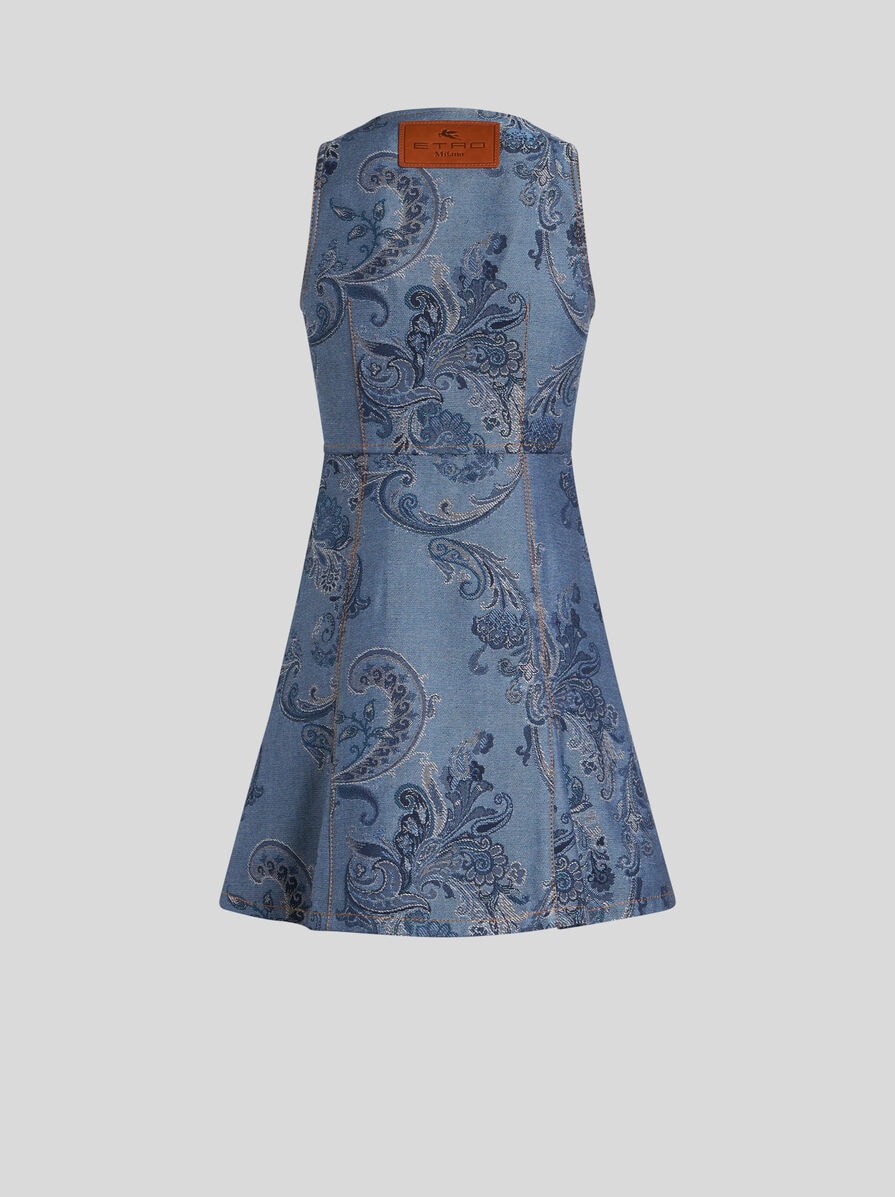 【ETRO】ジャカード ドレス デニムジャカード ミニドレス | エトロ