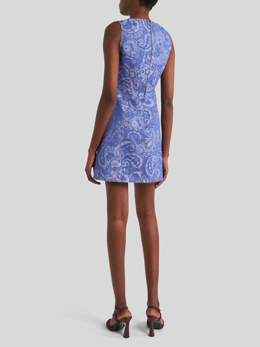 【ETRO】デニムジャカード ミニワンピース ETRO デニムジャカード ミニワンピース | NET-A-PORTER
