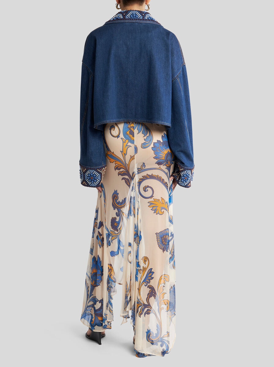 【ETRO】パール エンブロイダリー クロップド ジャケット パールエンブロイダリー クロップドジャケット | エトロ