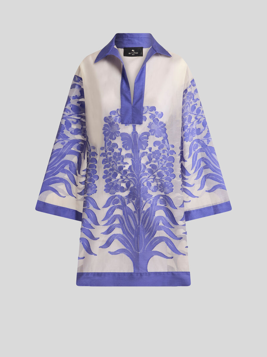 FIL COUPÉ JACQUARD WRAP | Capes and Ponchos | ETRO