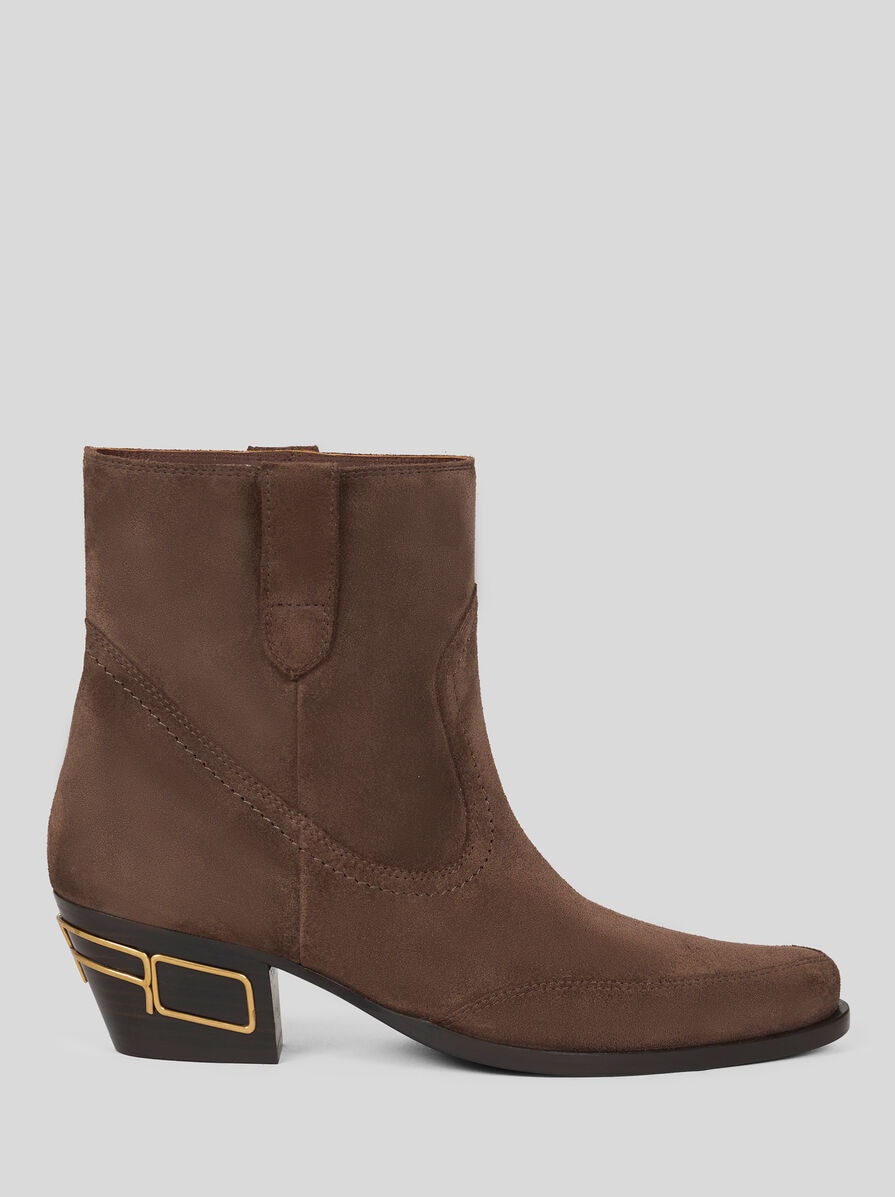 SUEDE ANKLE BOOTS