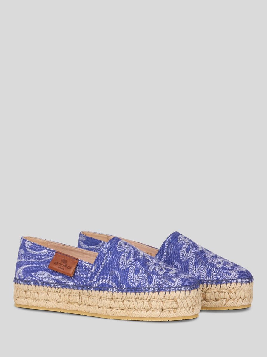 【関税&送料込】Etro Denim Espadrilles ETRO paisley-print Denim Espadrilles | Blue | FARFETCH JO