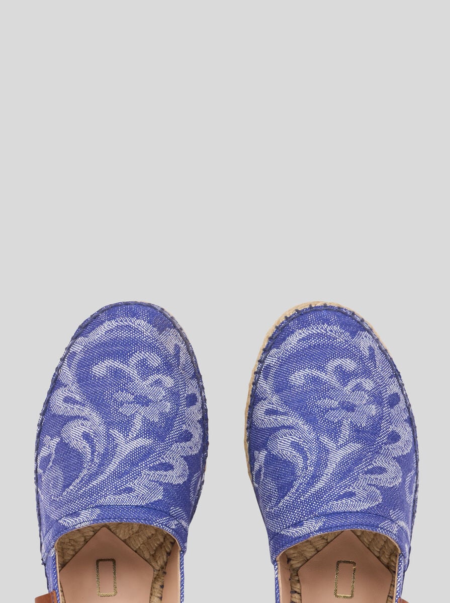 【関税&送料込】Etro Denim Espadrilles ETRO paisley-print Denim Espadrilles | Blue | FARFETCH JO